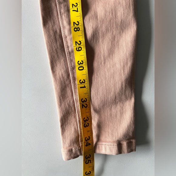 1399‎ NWT Zara Mid Rise Skinny Jeans Orange Peach Size 04 - Picture 7 of 7